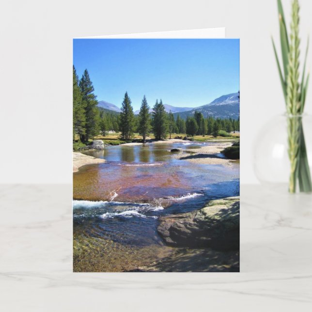 Carte Tuolumne River à Tuolumne Meadows, Yosemite, CA (Devant)