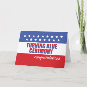 Carte Turning Blue Ceremony, Félicitations aux étoiles