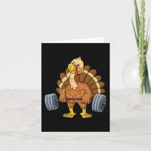 Carte Turquie Deadlift Fun Thanksgiving Day Fitness Pese
