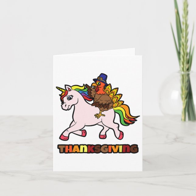 Carte Turquie équitation Unicorn Thanksgiving Day Magica (Devant)