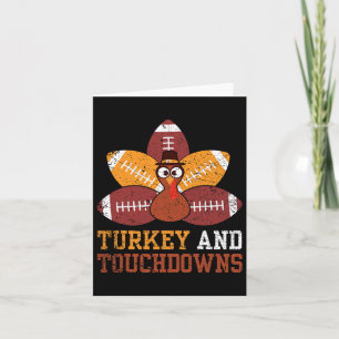 Carte Turquie Et Touchdowns Thanksgiving Football Kids T