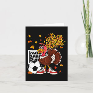Carte Turquie Jouer Football Joueur Thanksgiving entraîn