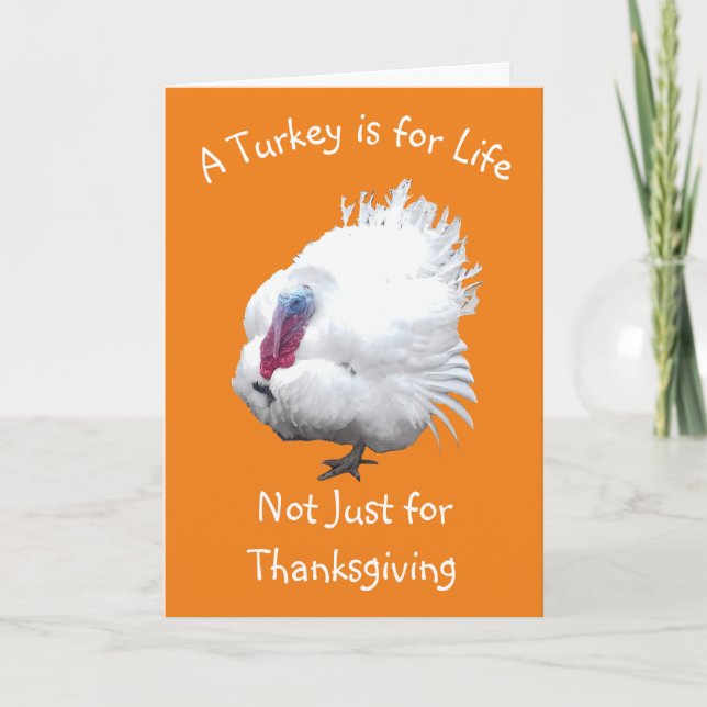 Carte Turquie Vegan Thanksgiving Card (Devant)