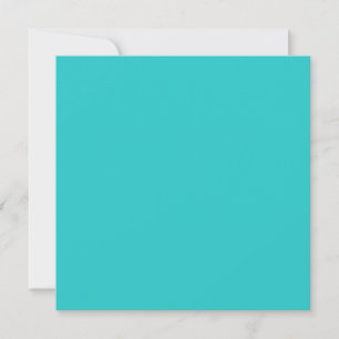 Carte Turquoise clair couleur unie aquamarine cyan