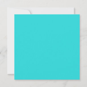 Carte Turquoise Moyen Couleur Uni