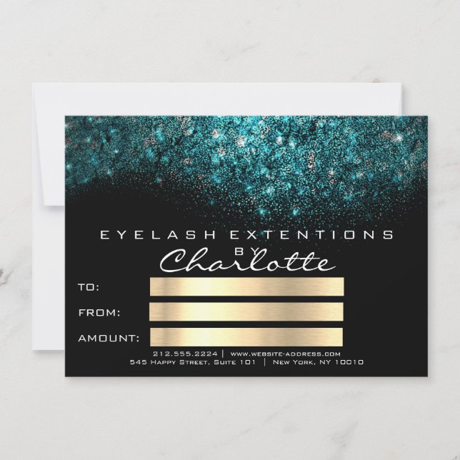 Carte Turquoise Turquoise Bleu Noir Blanc Certificat cad (Devant)