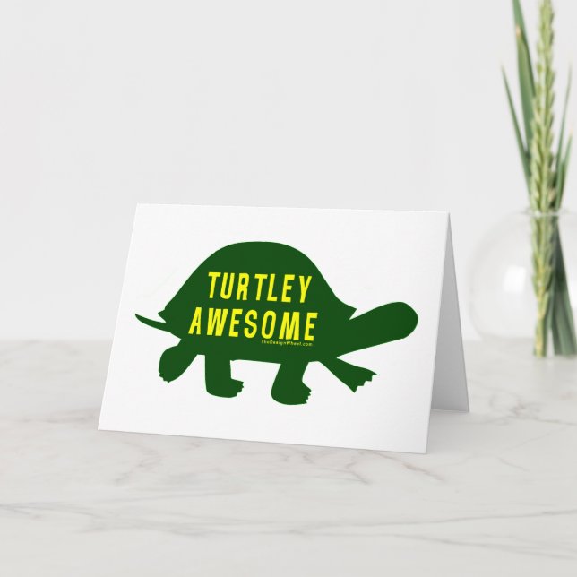 Carte Turtley Totalement génial (Devant)