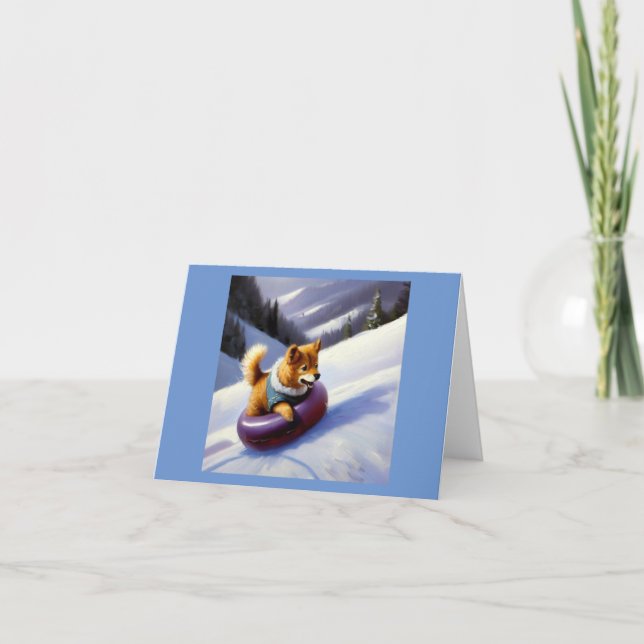 Carte Tuyaux à neige pour chien (Devant)