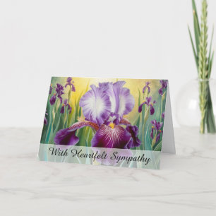 Carte *~* TV2 FLEURS IRIS Sympathie Amour Lumière