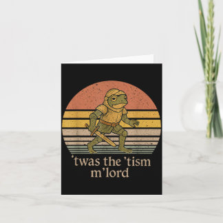 Carte Twas The Tism M Lord Frog Knight - Autism Awarenes