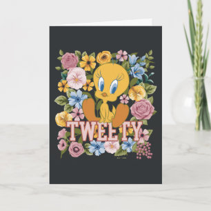 Carte TWEETY™ Broderie Florale Graphique