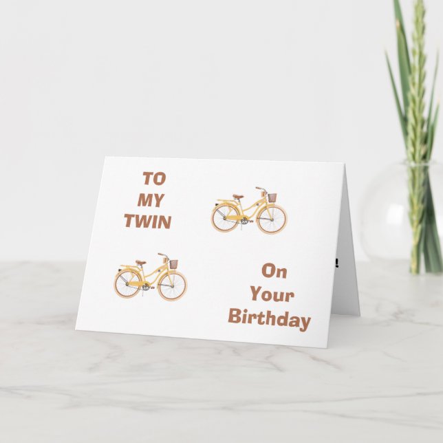 CARTE TWIN A DES SOUVENIRS D'ÉQUITATION POUR L'ANNIVERSA (Devant)
