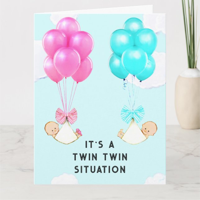 Carte Twin Baby Félicats (Devant)