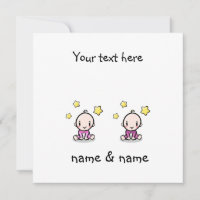 Twin Baby Girls Félicite Avec Des Noms,