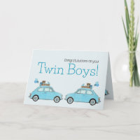 Twin Boys Fiat 500 Félicitations