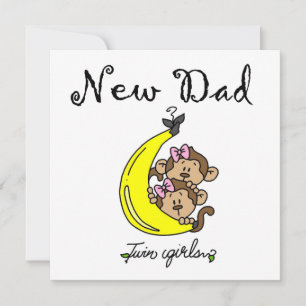 Carte Twin Girls New Papa Cadfts