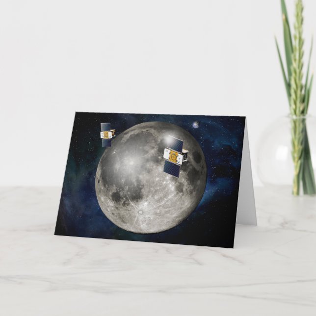 Carte Twin Grail Spacecraft Orbitant La Lune. (Devant)