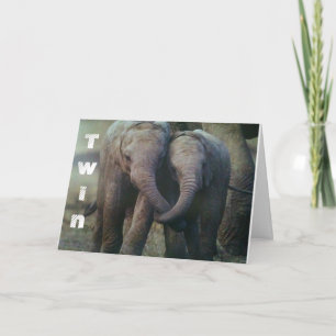 CARTE **TWIN** HUMOUR JUSTE POUR VOUS PAR LES ÉLÉPHANTS
