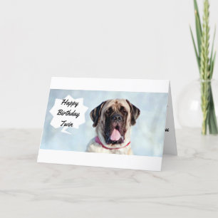 CARTE **TWIN** JE ME RÉJOUIS QUE JE PARTAGE ANNIVERSAIRE