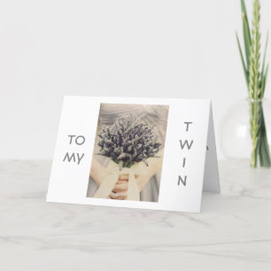 CARTE ***TWIN** NOUVEAU VOYAGE COMME VOUS AVEZ WED FABUL