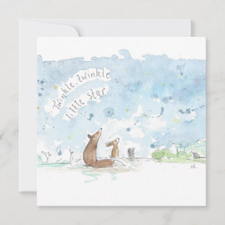 Carte Twinkle scintillement Little Star Nursery Rhyme ar