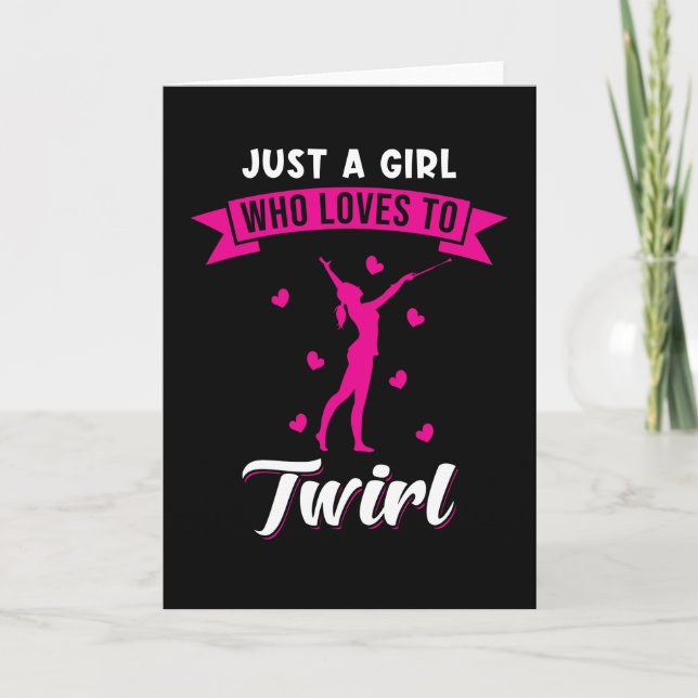 Carte Twirl Baton Twirling Spruch Sport (Devant)