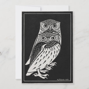 Carte Two Owls, illustration de Julie de Graag