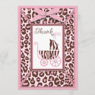 Carte TY Cheetah Girl rose A2