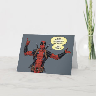 Carte Type Deadpool Pointing Character