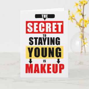 Carte Typographie de secret d'anniversaire drôle pour re