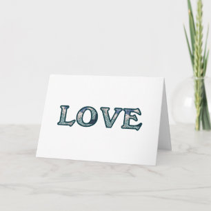 Carte Typographie LOVE Motif Mandala