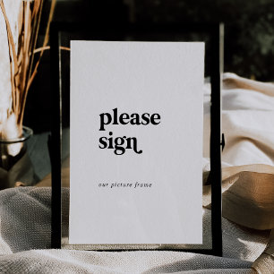 Carte Typographie moderne 5x7" Logo alternatif Signal