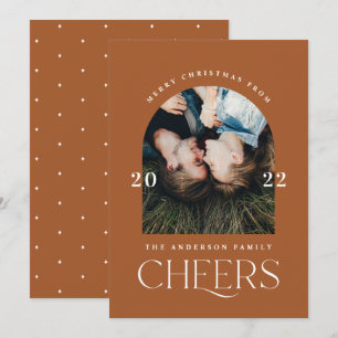 Carte Typographie moderne et tendance terre cuite