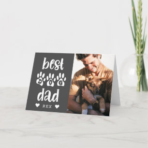 Carte Typographie photo de Best Dog Dad