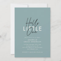 Typographie script moderne bonjour petit un