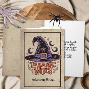 Carte Typographie Vintage rétro personnalisée Halloween 
