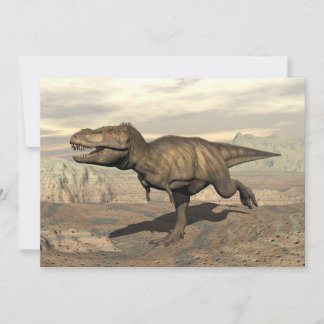 Carte Tyrannosaurus en cours d'exécution - rendu 3D