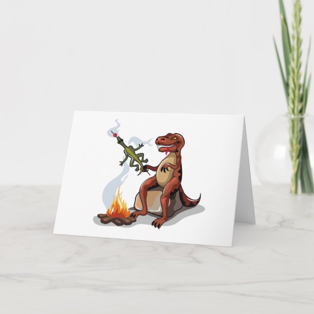 Carte Tyrannosaurus Rex Cuisine Nourriture Au-Dessus D'U (Devant)