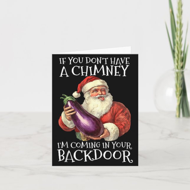 Carte Ual Innuendo Santa Rude Christmas  (Devant)