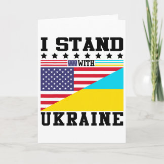 Carte Ukraine American Pride Vintage Retro Ukrainian Fla