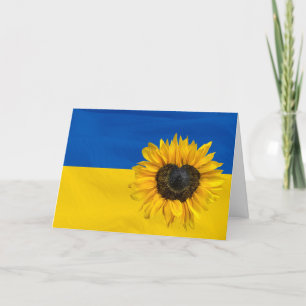 Carte Ukraine Drapeau Avec Tournesol Coeur