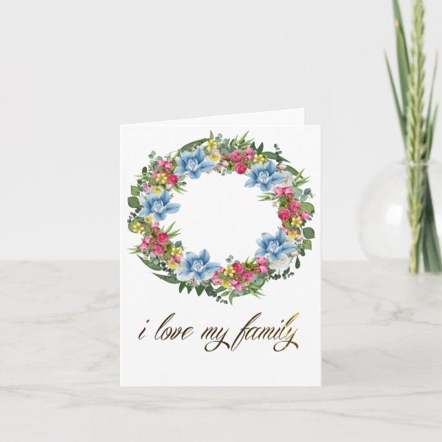 Carte Ukraine Ukraine Uki Floral Wreaths Drapeau (Devant)