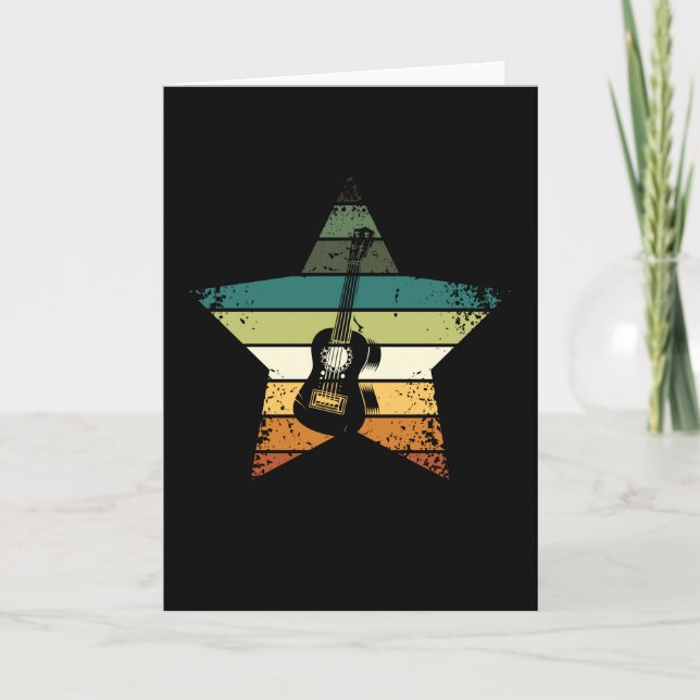 Carte Ukulele Vintage (Devant)