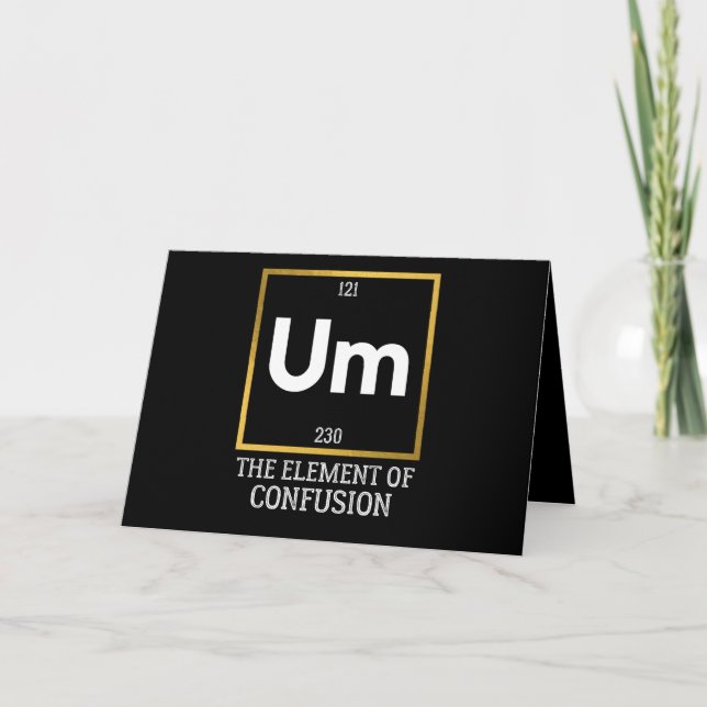 Carte Um L'élément de la confusion T-shirt (Devant)