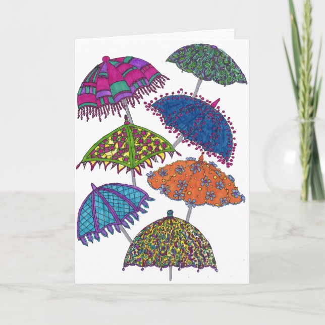 Carte Umbrella Note - Jardin 5 (Devant)