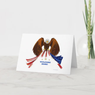 Carte Un aigle accueil à la maison vétéran patriotique