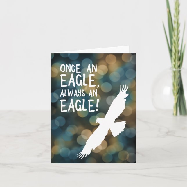 Carte un aigle toujours un aigle (Devant)