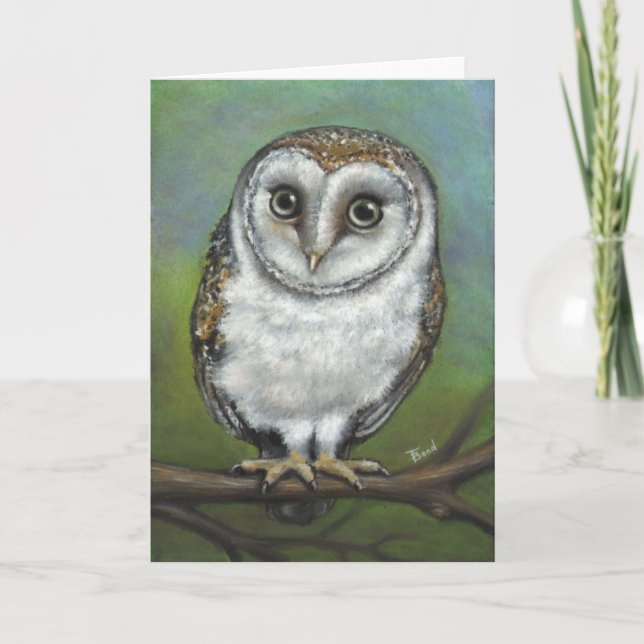 Carte Un ami de hibou par le lien de Tanya (Devant)