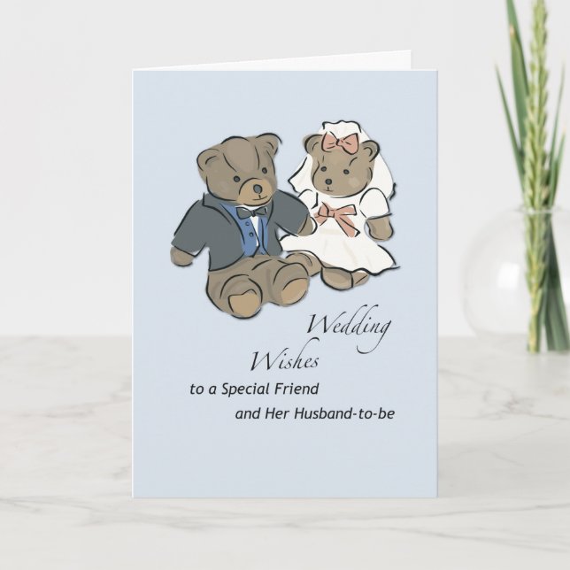Carte Un ami Mariage souhaite la bienvenue à la mariée e (Devant)