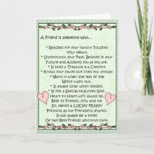 Carte Un Amis De Cartes-Lucky Penny-Just Colle Penny On